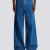 Blå jeans med vida ben Blå jeans med vida ben