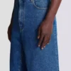 Blå jeans med vida ben Blå jeans med vida ben