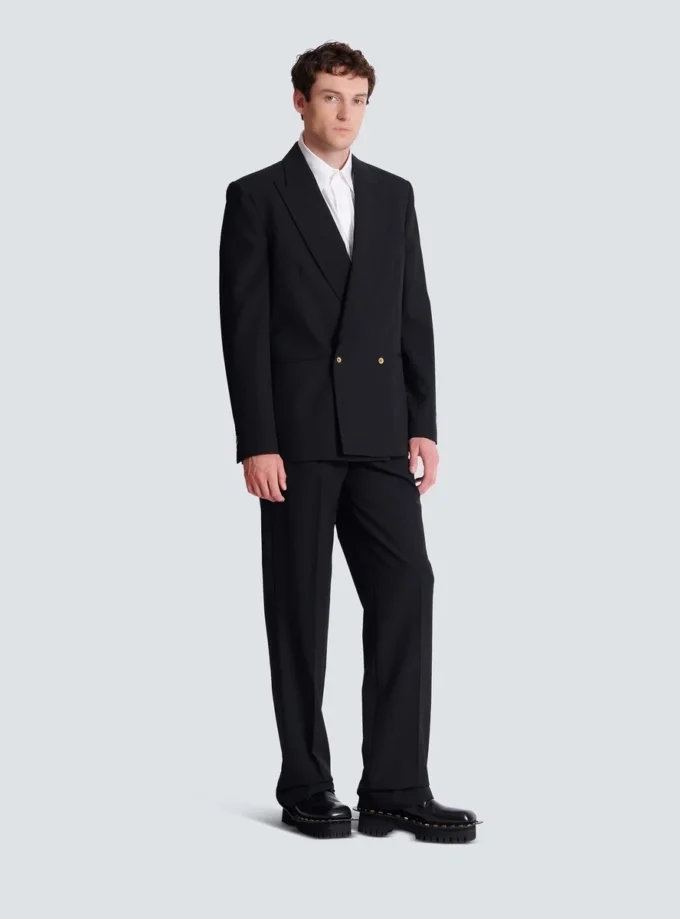 Blazer i ull med 2 knappar Blazer i ull med 2 knappar