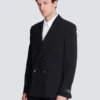 Blazer i ull med 2 knappar Blazer i ull med 2 knappar