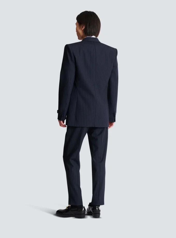 Blazer i ull med smala ränder Blazer i ull med smala ränder