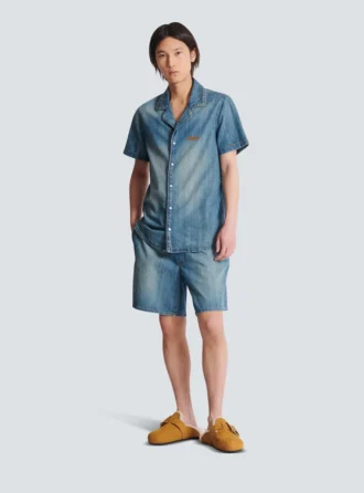 Blekta jeansshorts