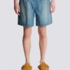 Blekta jeansshorts Blekta jeansshorts