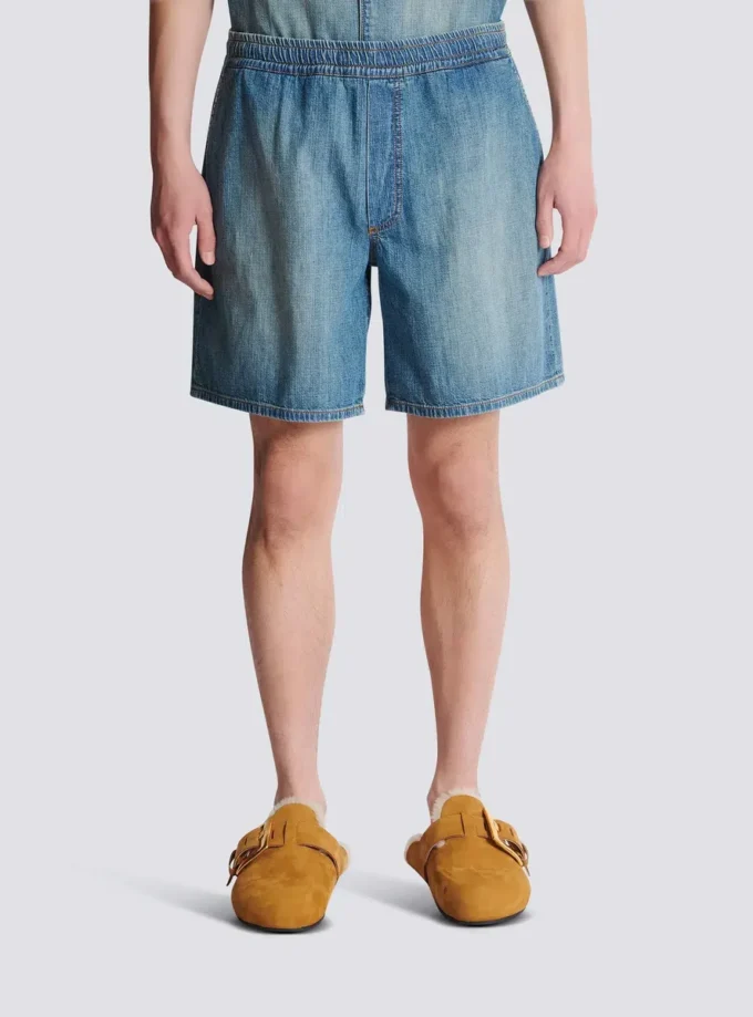 Blekta jeansshorts Blekta jeansshorts