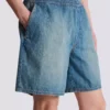 Blekta jeansshorts Blekta jeansshorts