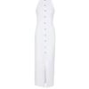 Bodycon-klänning i poplin med öppen rygg Bodycon-klänning i poplin med öppen rygg