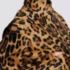 Bomberjacka i ponnyläder med leopardmönster