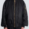 Bomberjacka i tryckt nylon Bomberjacka i tryckt nylon