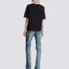 Boxig T-shirt med Balmain Paris Brush-tryck Boxig T-shirt med Balmain Paris Brush-tryck