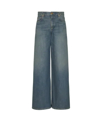 Breda jeans i blekt denim