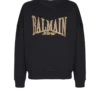 Broderad Balmain College-tröja