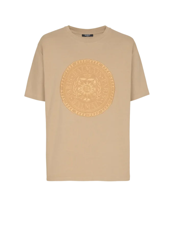 Broderad Balmain Médaille-T-shirt