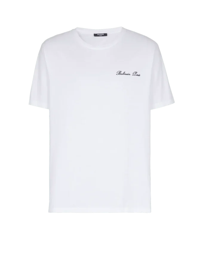 Broderad Balmain Signature T-shirt