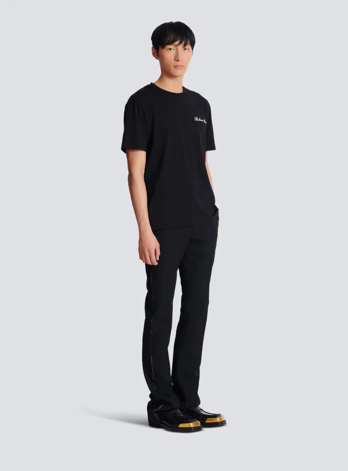 Broderad Balmain Signature T-shirt