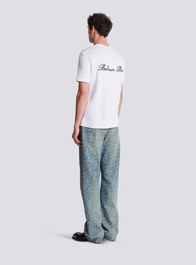 Broderad Balmain Signature T-shirt