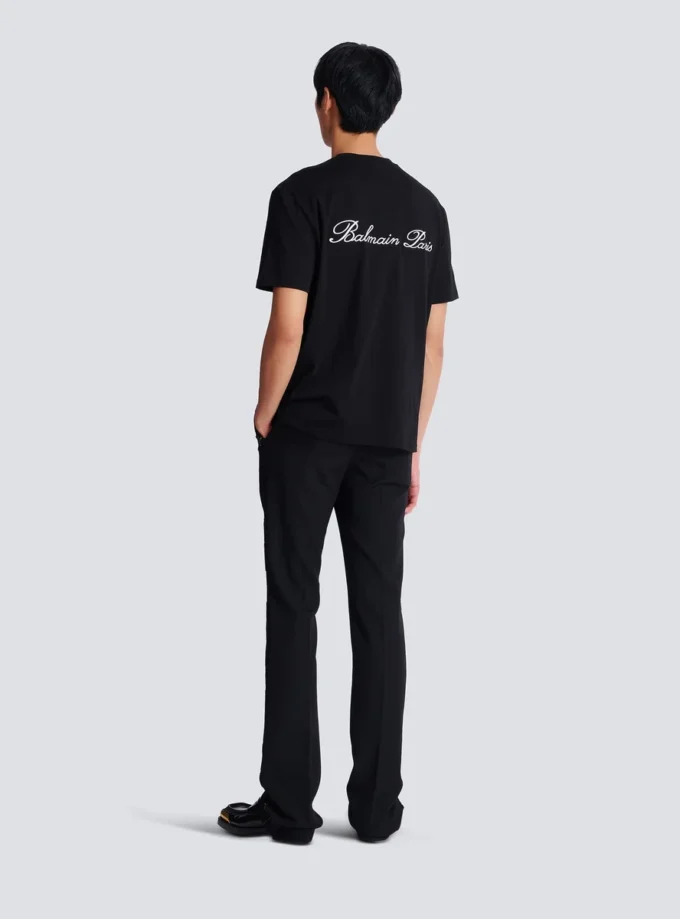 Broderad Balmain Signature T-shirt