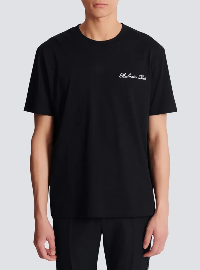Broderad Balmain Signature T-shirt