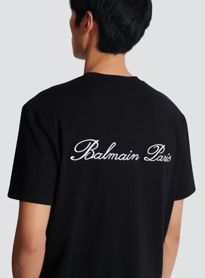 Broderad Balmain Signature T-shirt