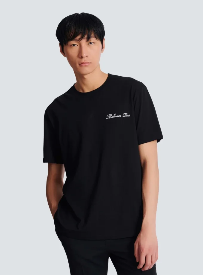 Broderad Balmain Signature T-shirt