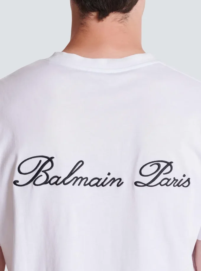 Broderad Balmain Signature T-shirt