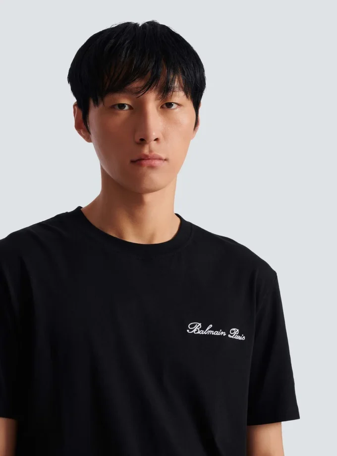 Broderad Balmain Signature T-shirt
