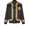 Broderad bomberjacka i cupro Broderad bomberjacka i cupro