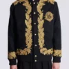Broderad bomberjacka i cupro Broderad bomberjacka i cupro