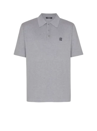 Broderad bomullspolo