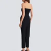 Bustier-bodysuit i crepe med bältesdetalj Bustier-bodysuit i crepe med bältesdetalj