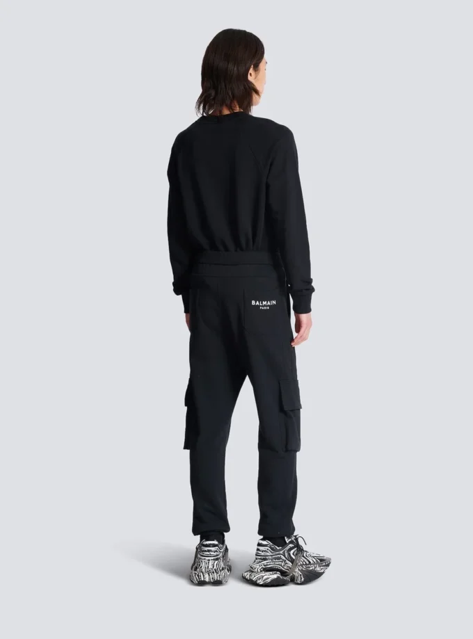 Cargobyxor med Balmain Paris-tryck
