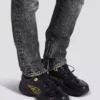Cosmic Dust glaserade lädersneakers