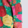Crepe skjortklänning med rosmönster Crepe skjortklänning med rosmönster