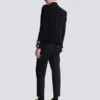 Crepe spencer-jacka med broderad frogging Crepe spencer-jacka med broderad frogging