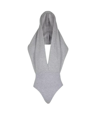 Drapad bodysuit med huva