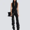 Drapad bodysuit med huva