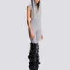 Drapad bodysuit med huva