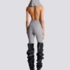 Drapad bodysuit med huva