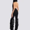 Drapad bodysuit med huva