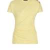 Drapierad T-shirt med knappar