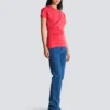 Drapierad T-shirt med knappar