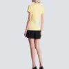 Drapierad T-shirt med knappar