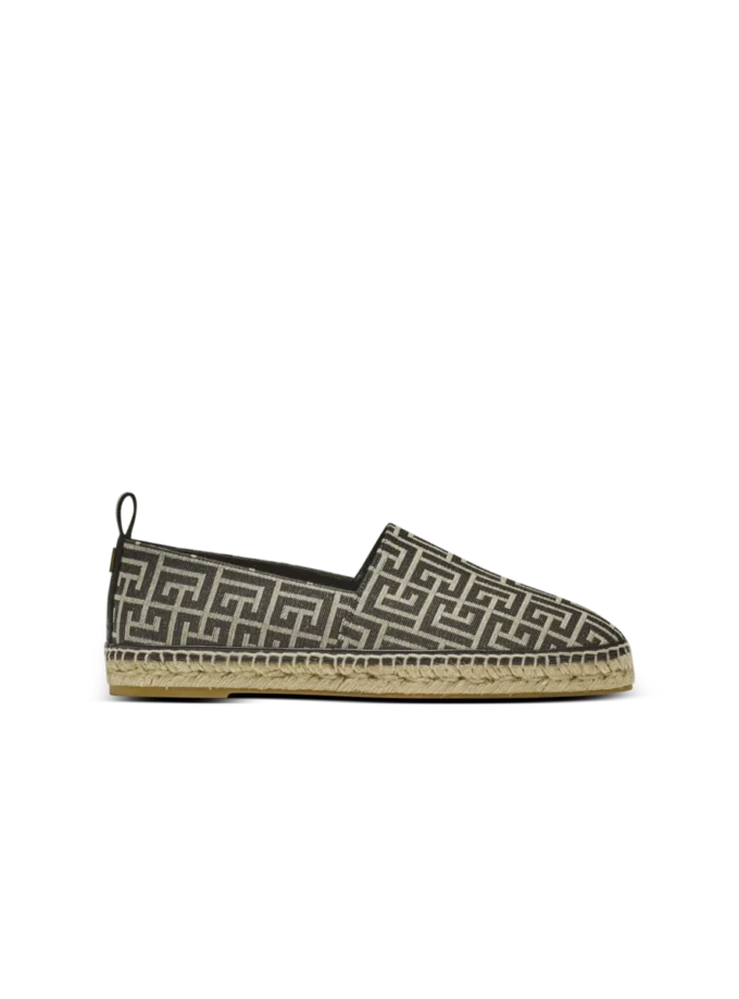 Espadriller med monogramjacquard
