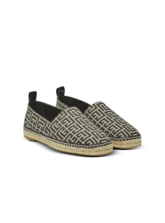 Espadriller med monogramjacquard