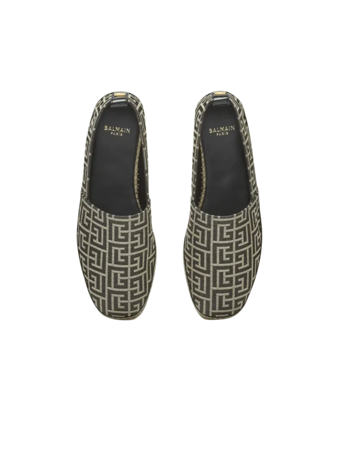 Espadriller med monogramjacquard