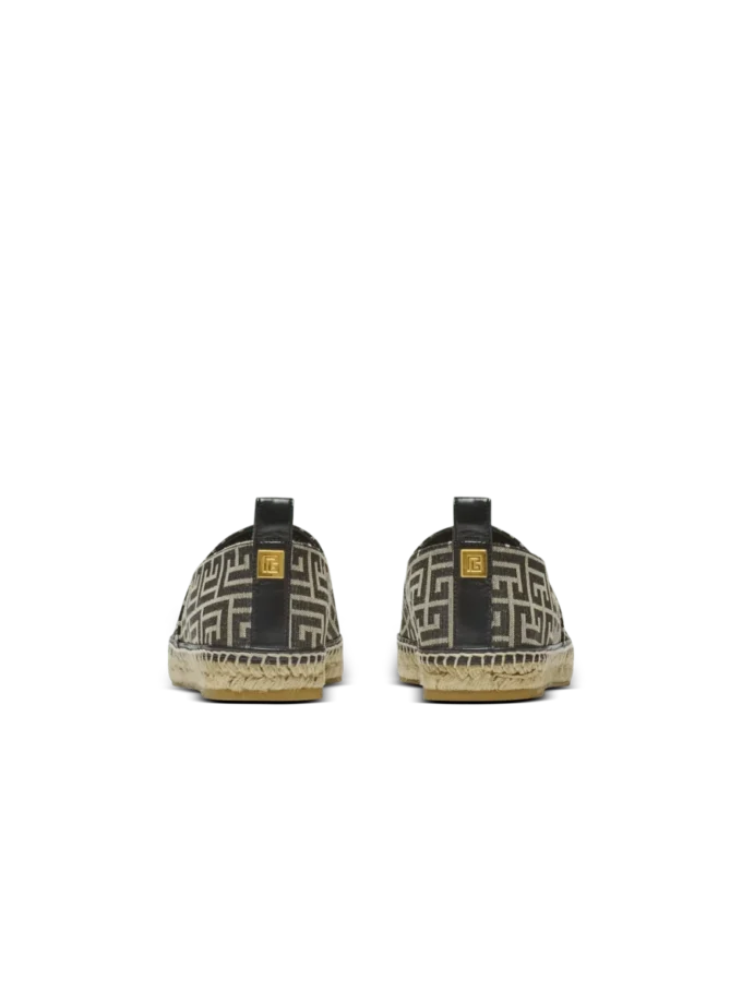 Espadriller med monogramjacquard