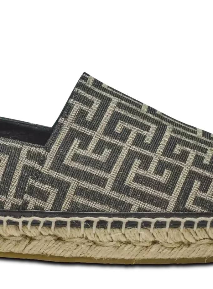Espadriller med monogramjacquard
