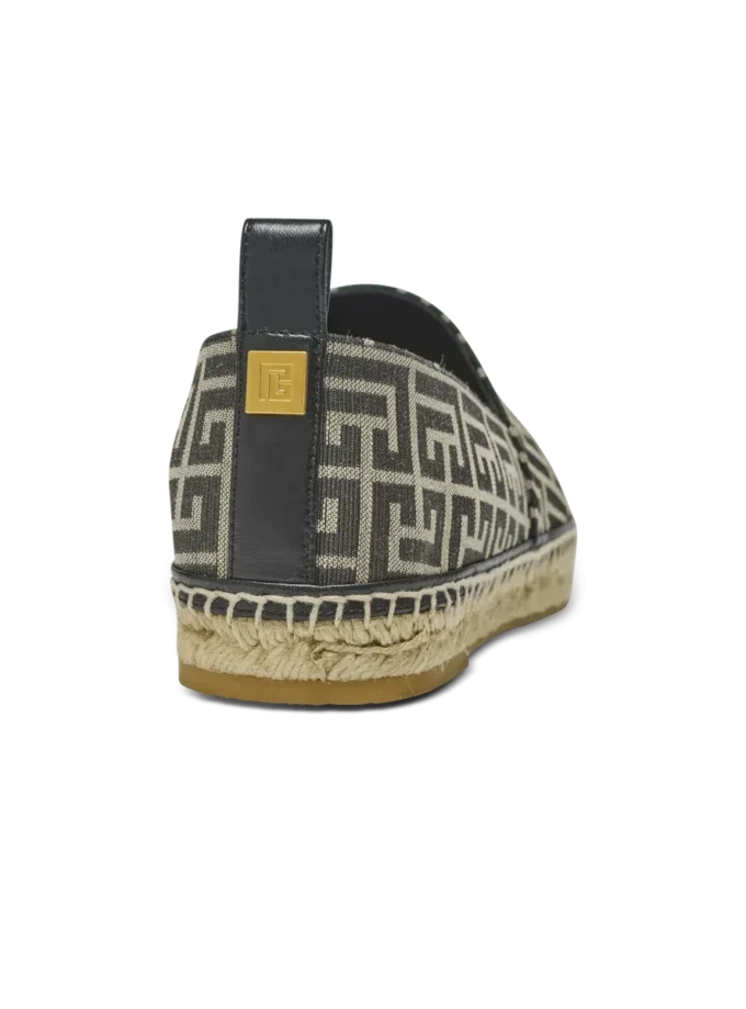 Espadriller med monogramjacquard