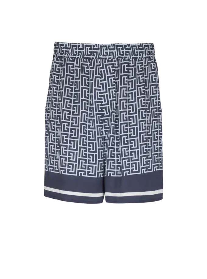 Flödande shorts med monogram