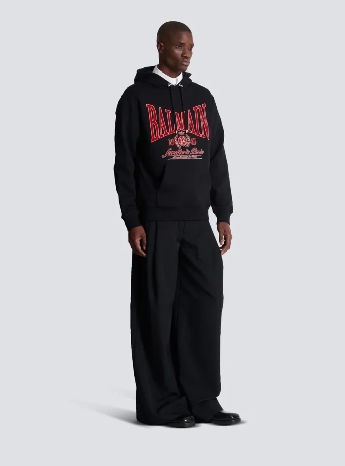 Flockad Balmain College-hoodie