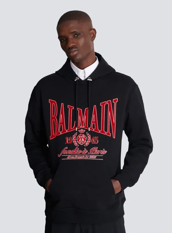 Flockad Balmain College-hoodie